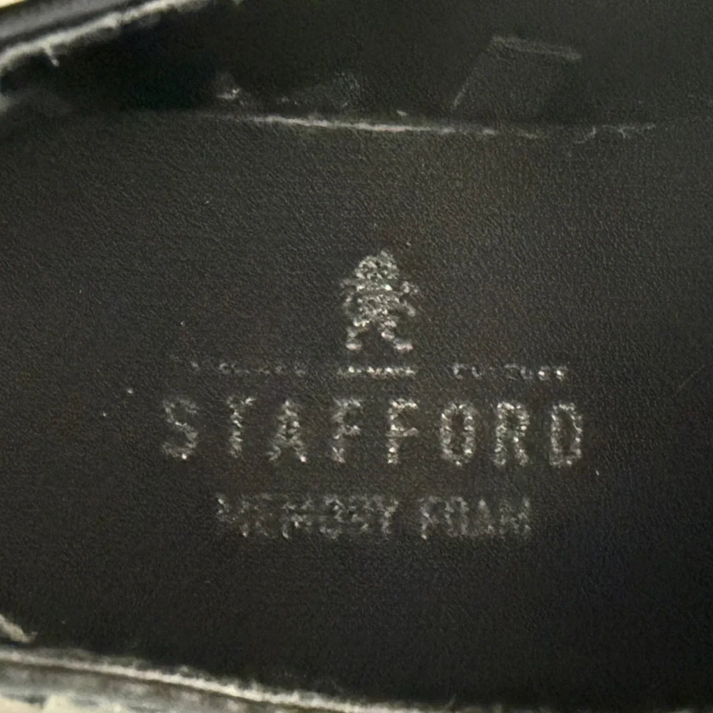 Stafford Toddler Boys Black Dress Shoes – Size 6M Medium, Slip-On Loafers.